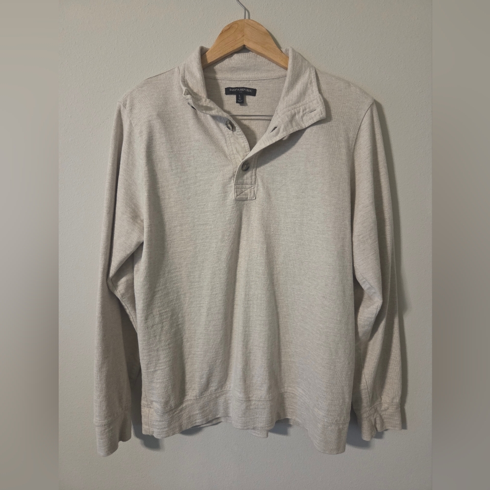 Banana Republic Cream Men's Shirt